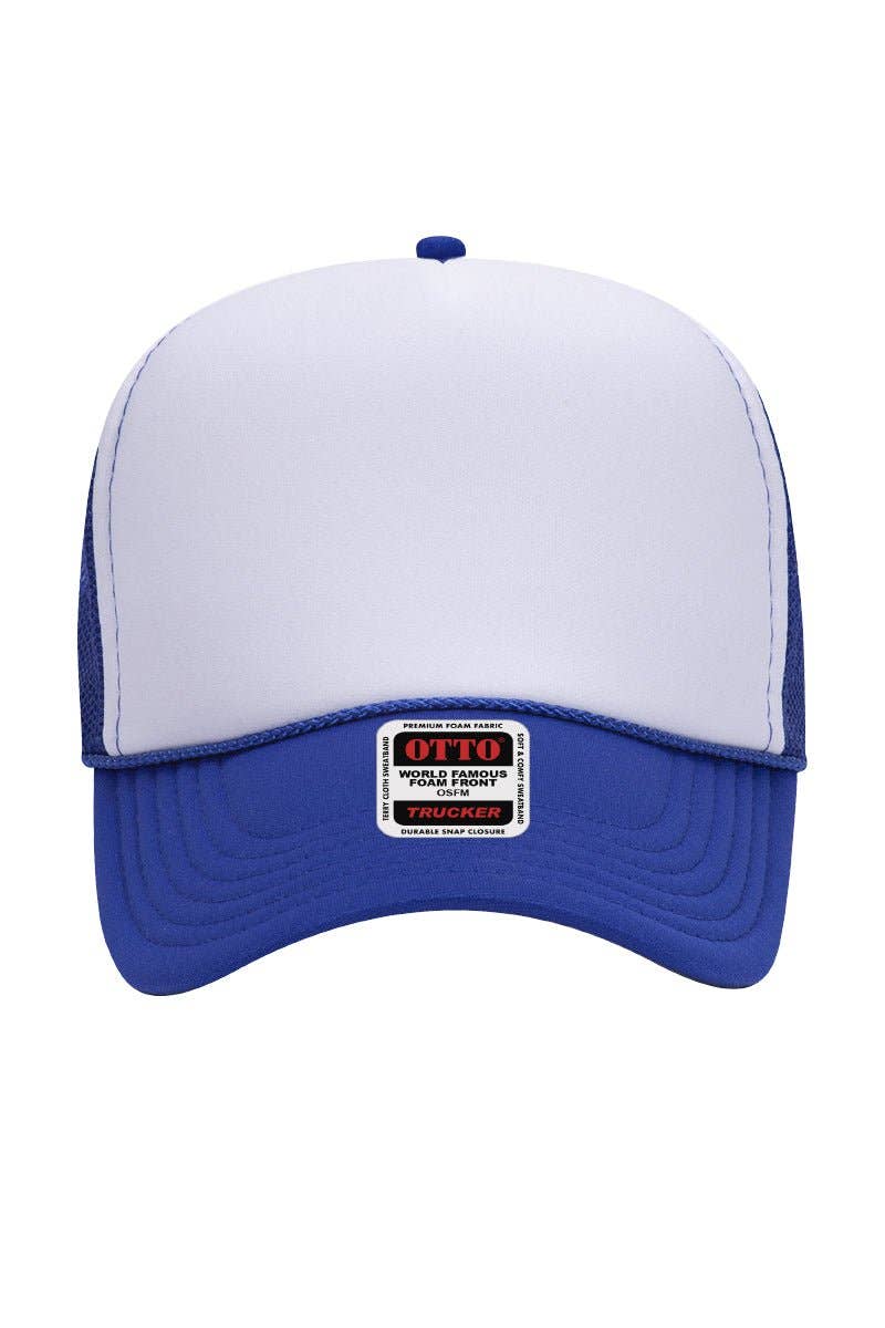 Royal with White OTTO Trucker Hat - Birkland Boutique