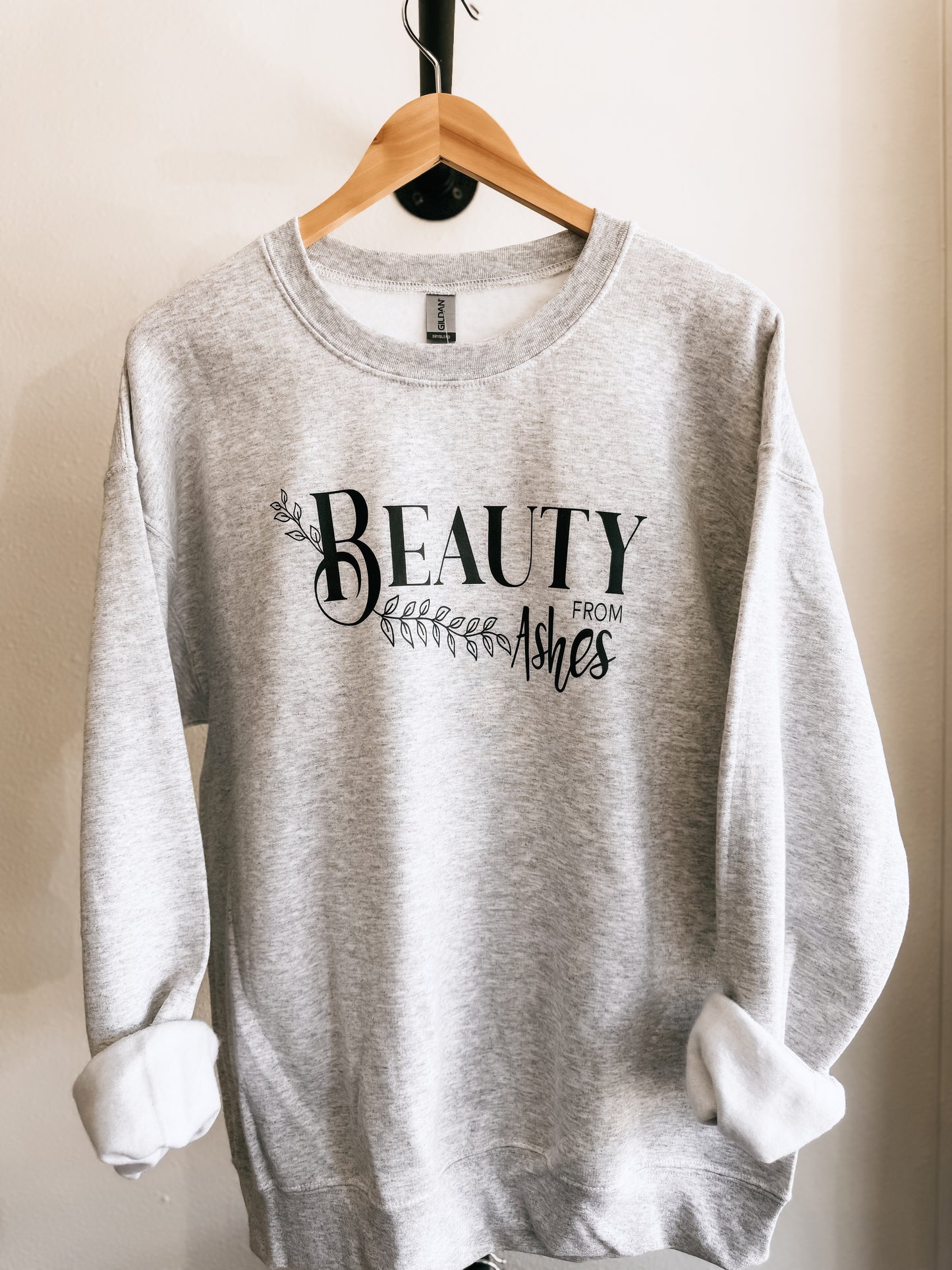 Women's Christian t-shirt featuring bible verse beauty from ashes