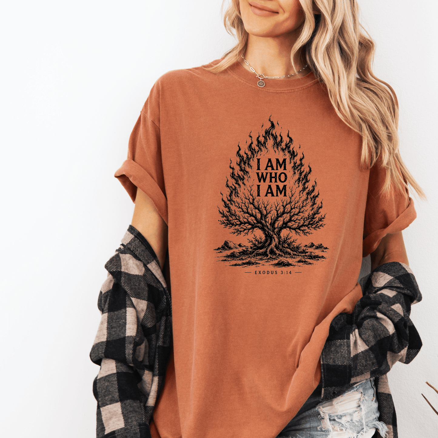 I AM WHO I AM Christian Graphic Tee - Birkland Boutique