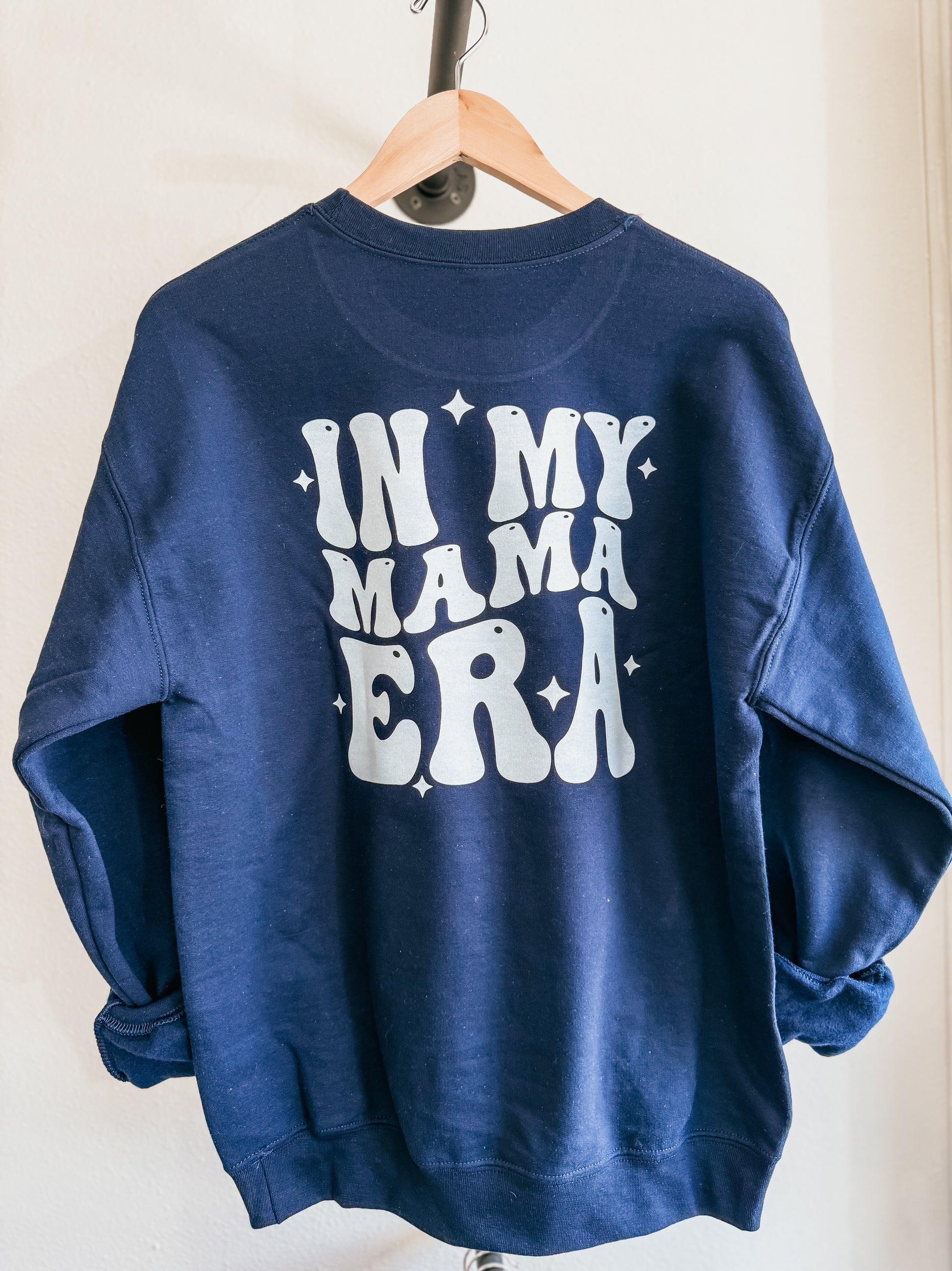 Cozy Crewneck with design in my mama era on front and back – Birkland Boutique