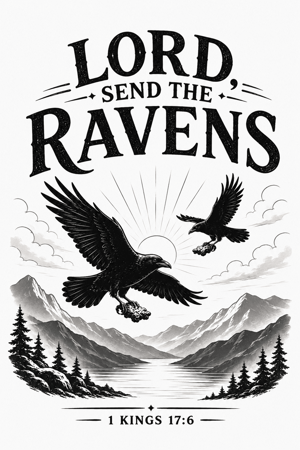 Lord, Send the Ravens Transfer - Birkland Boutique