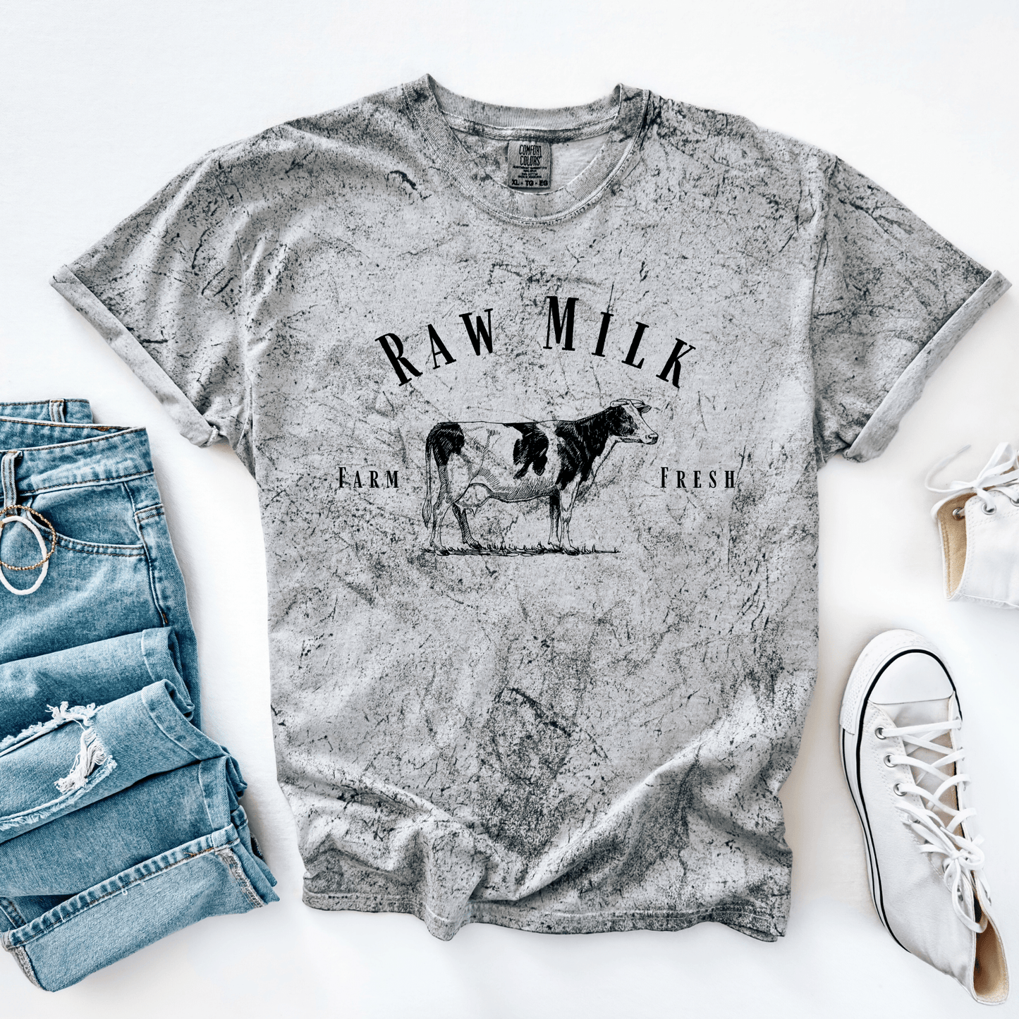 Raw Milk Cozy Fall Oversized T-Shirt - Birkland Boutique