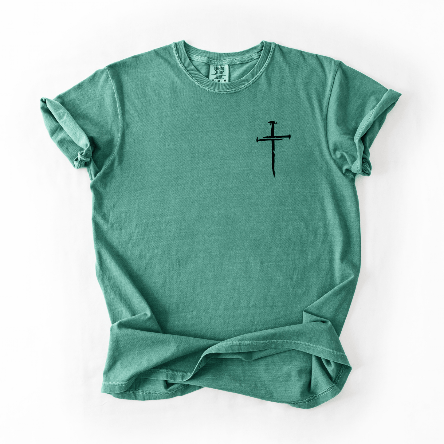 Three Nail Cross Christian Graphic Tee - Birkland Boutique