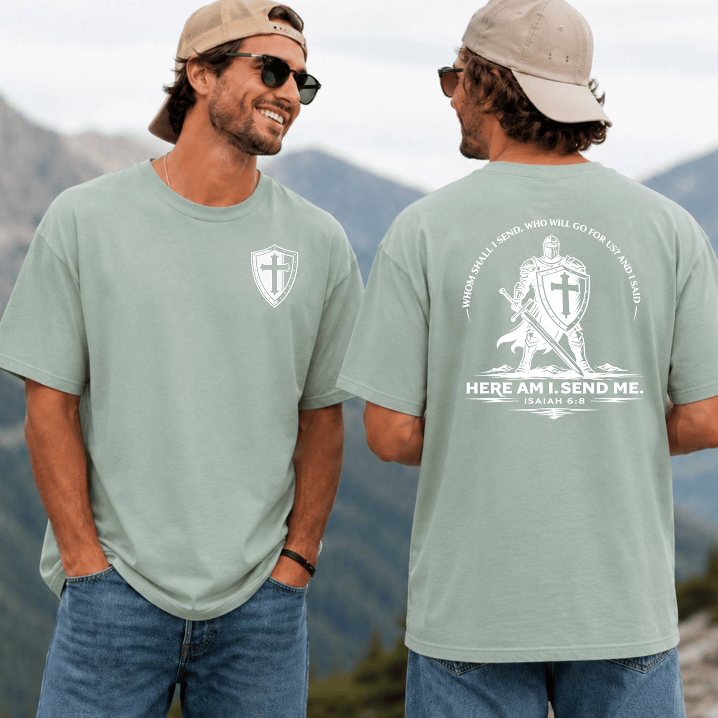 Here Am I, Send Me | Isaiah 6:8 Christian Graphic Tee - Birkland Boutique