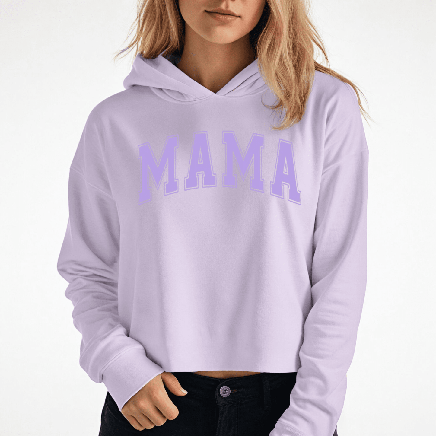 Mama Cropped Hoodie - Birkland Boutique