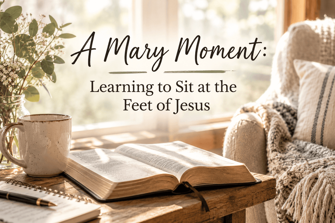A Mary Moment: Learning to Sit at the Feet of Jesus - Birkland Boutique
