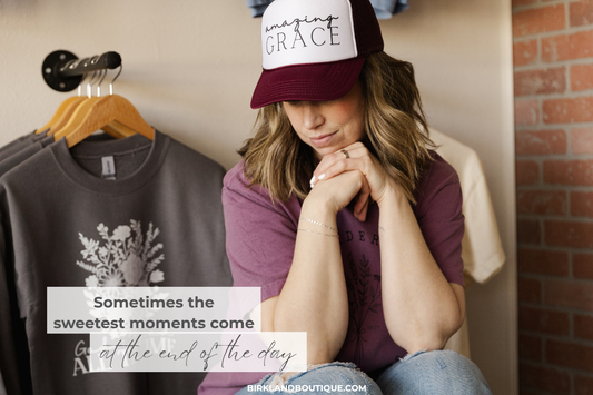 God isn't finished just because the day starts hard | Birkland Boutique