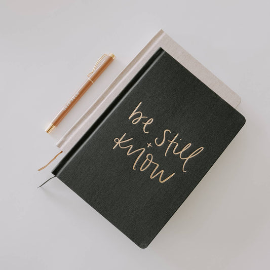 Be Still and Know Fabric Journal - Home Decor & Gifts - Birkland Boutique