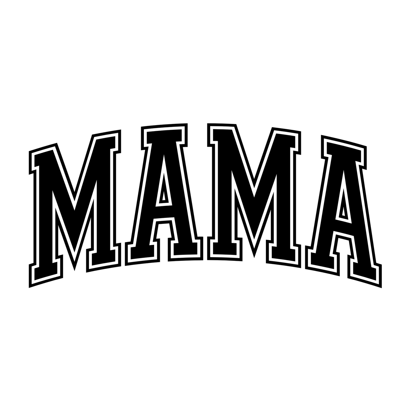 Mama Transfer Design (Black)