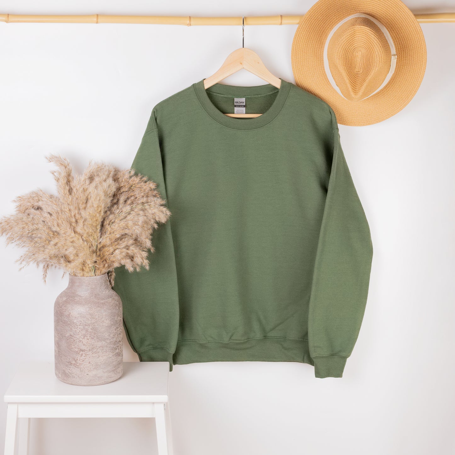 Military Green Sweater Blank