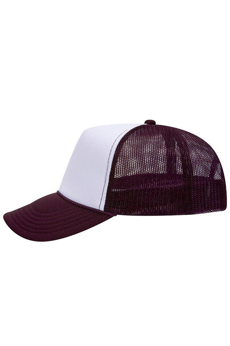 OTTO Maroon with White OTTO Trucker Hat - Birkland Boutique