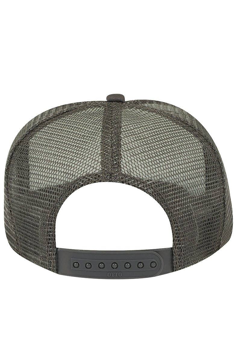 Charcoal Gray with Whit OTTO Trucker Hat - Birkland Boutique