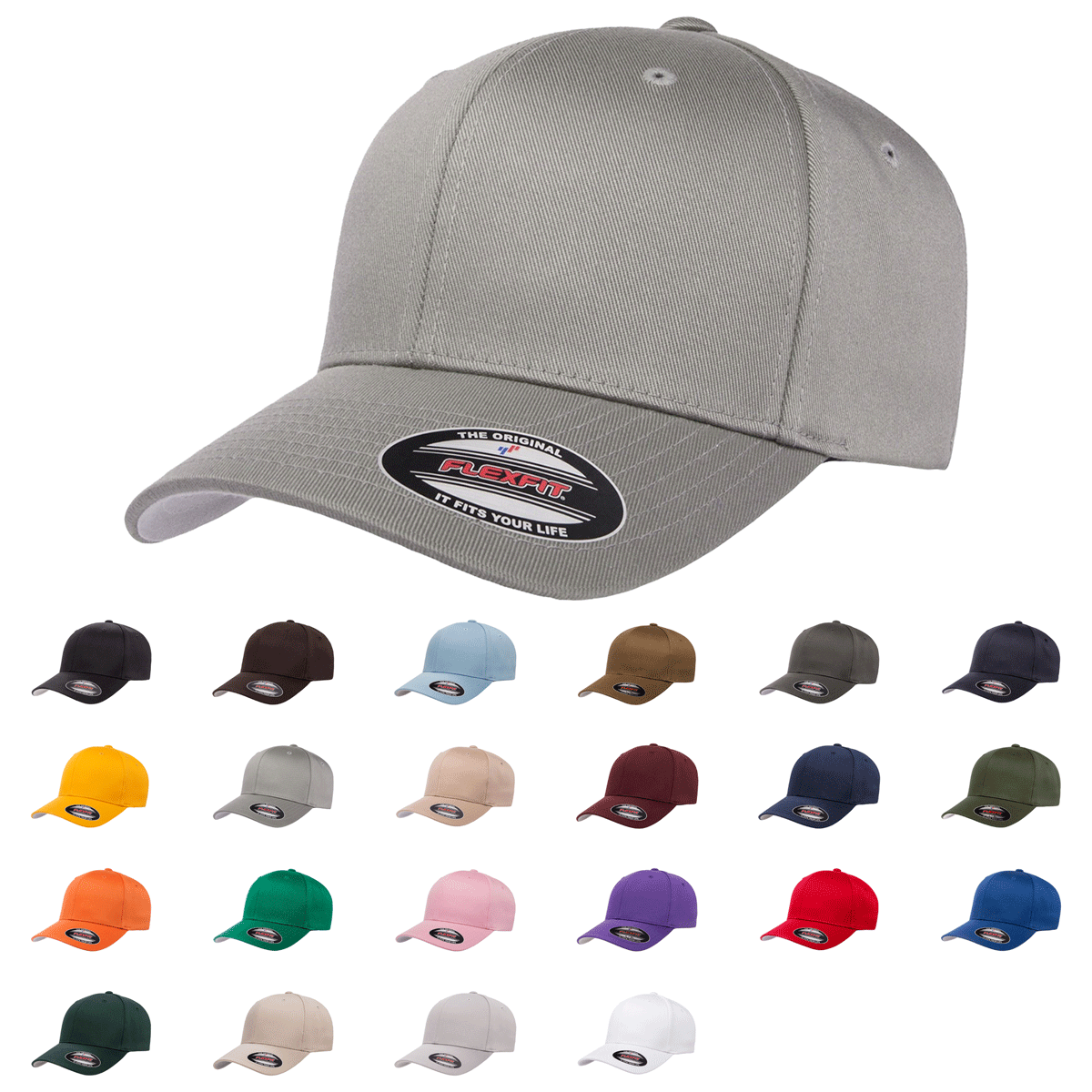 Flexfit® 6277 Wooly Combed, Cotton Blend Cap - 6277 - Birkland Boutique