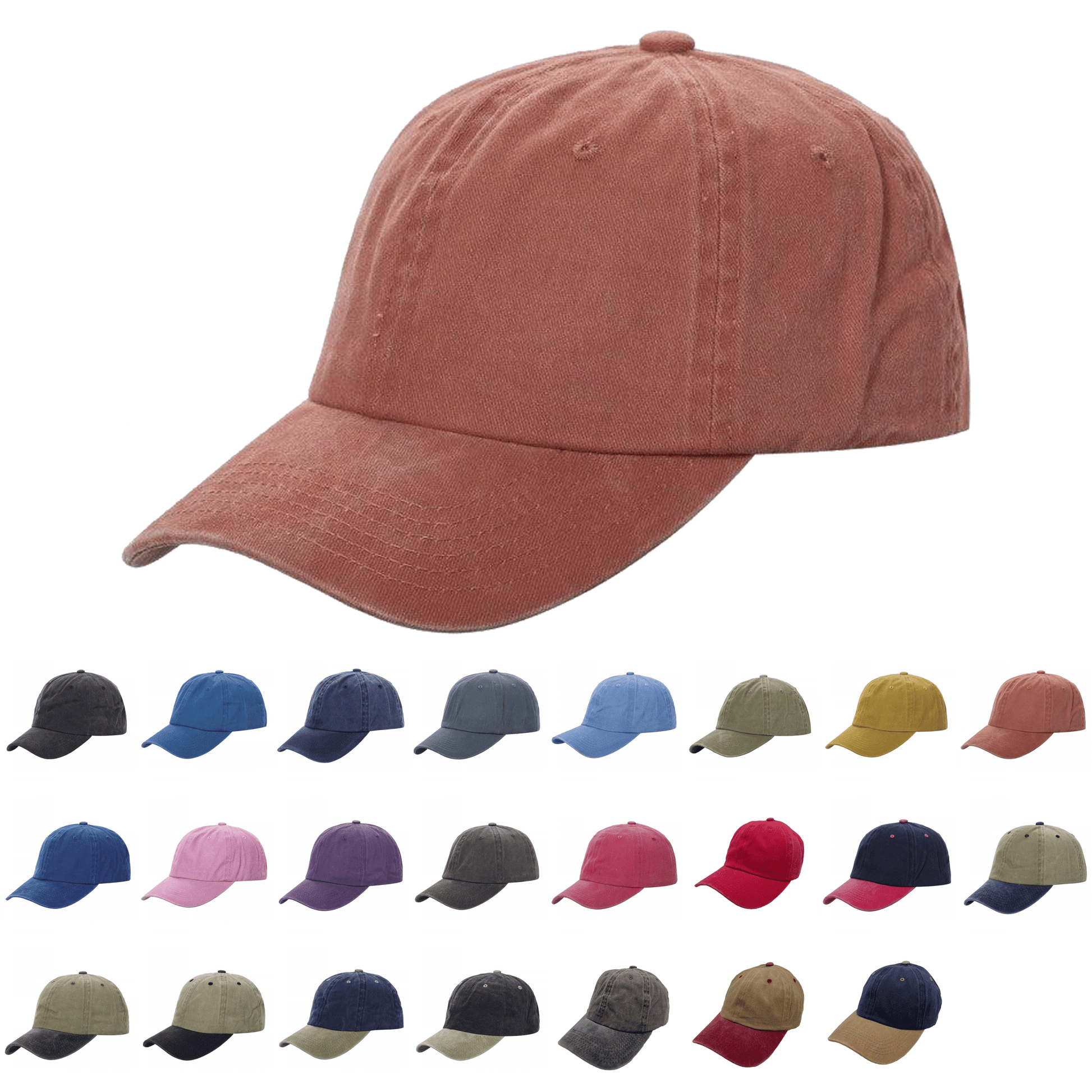 Unbranded Pigment Dyed Dad Hat, soft style hat - Birkland Boutique
