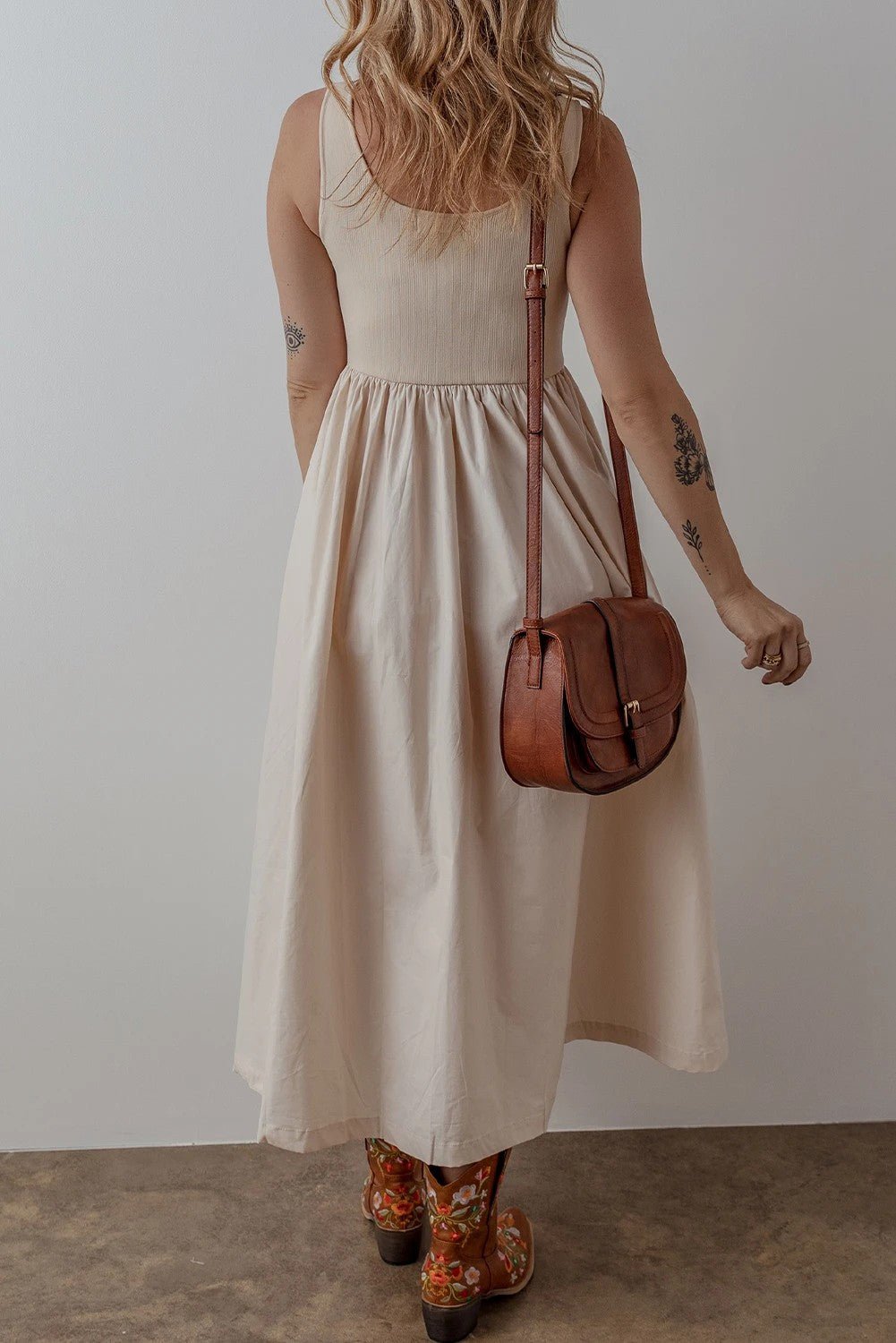 Bay Scoop Neck Sleeveless Long Dress - Birkland Boutique
