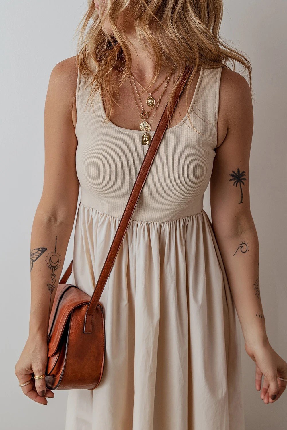 Bay Scoop Neck Sleeveless Long Dress - Birkland Boutique