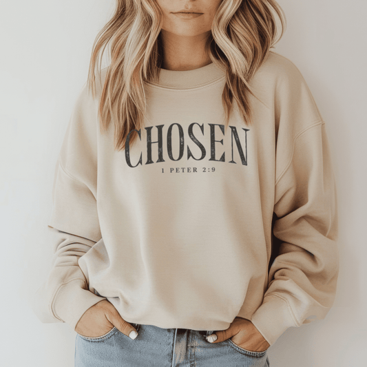 Chosen Christian Crewneck Sweatshirt - Birkland Boutique