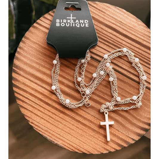 Gold Layered Cross Necklace | Christian Boutique Jewelry - Birkland Boutique