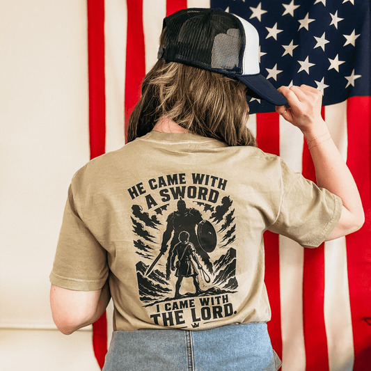 He Came With a Sword Christian Graphic Tee - Birkland Boutique