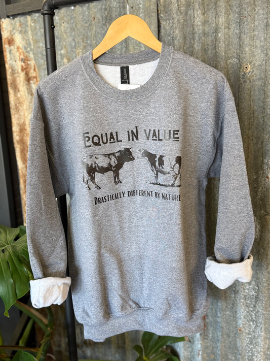 Equal in Value (crewneck)