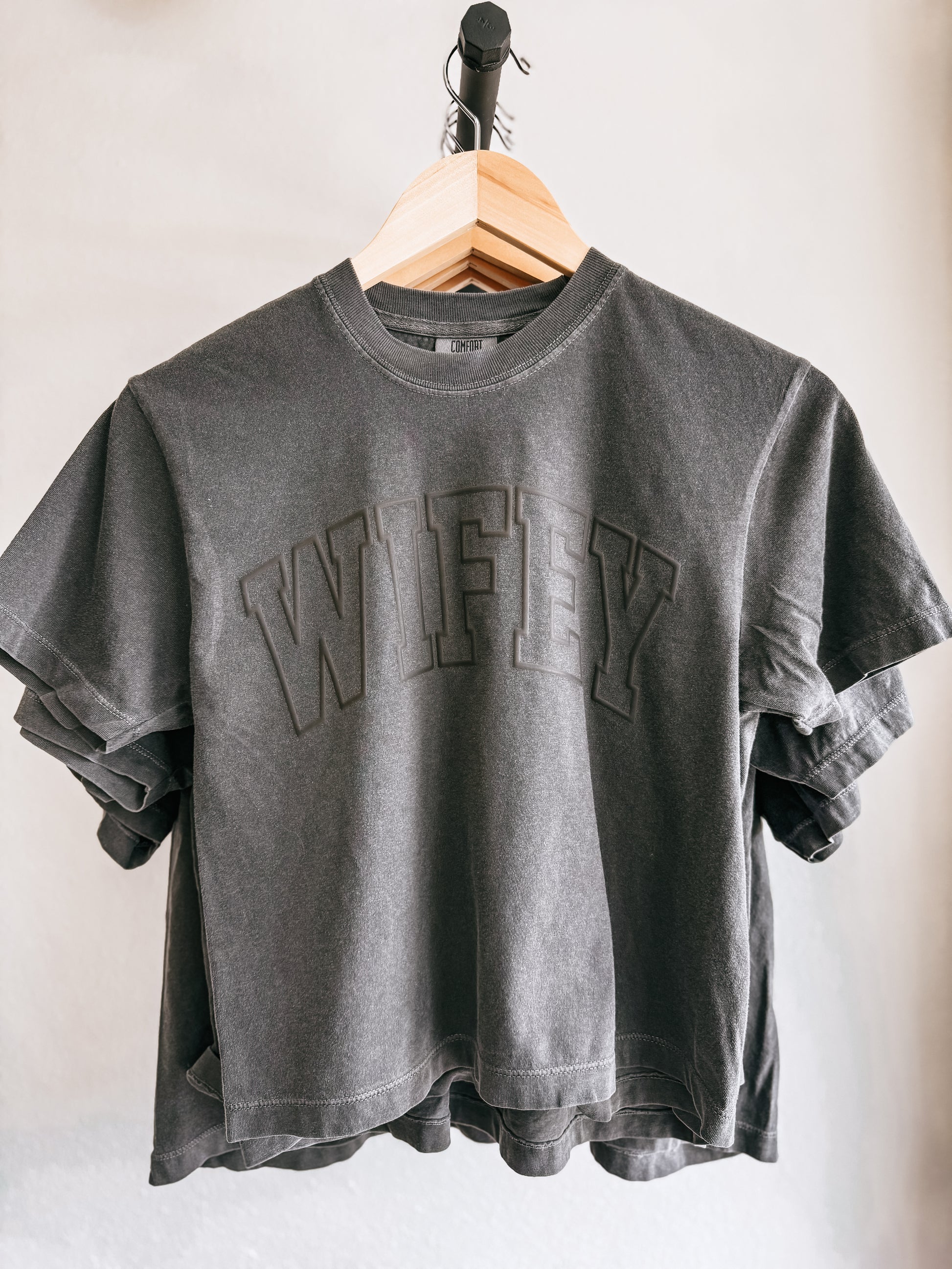 Wifey (Puff) Crop Top - Birkland Boutique