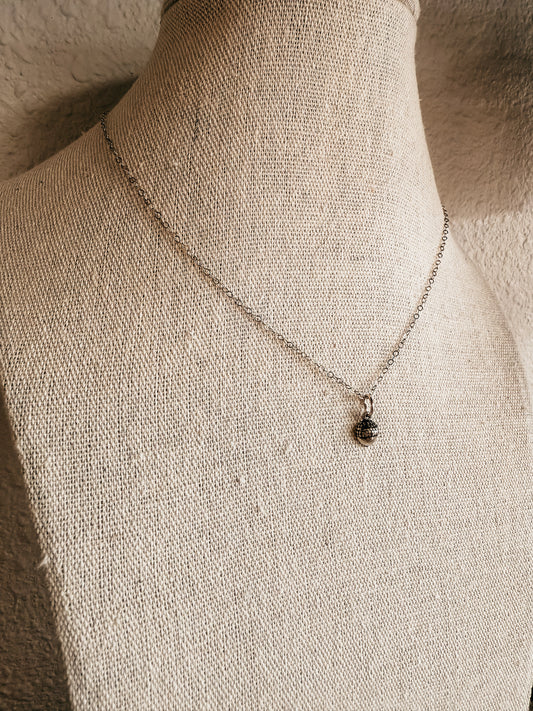 Tiny Acorn Necklace 18’’ - Birkland Boutique