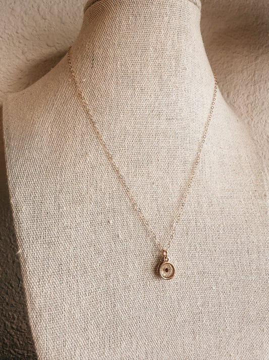 Mustard Seed Resin Necklace 18’’
