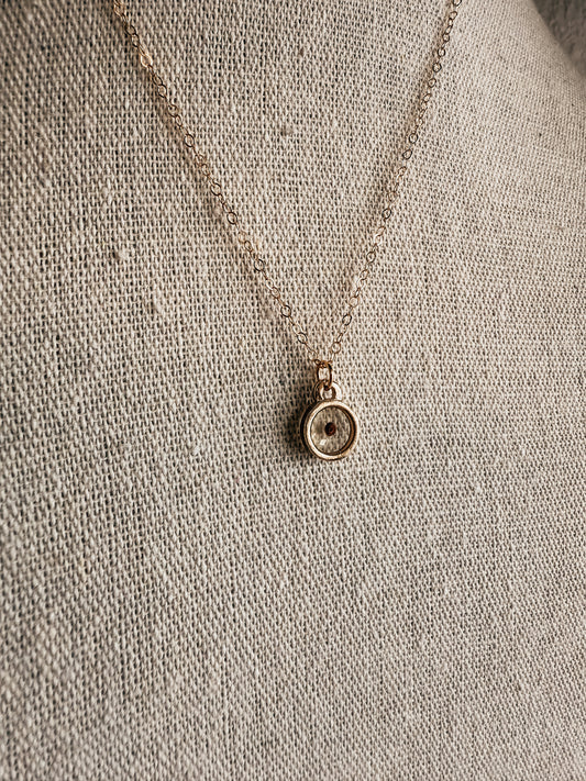 Mustard Seed Resin Necklace 18’’