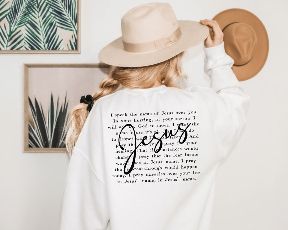 Speak the Name of Jesus (crewneck)