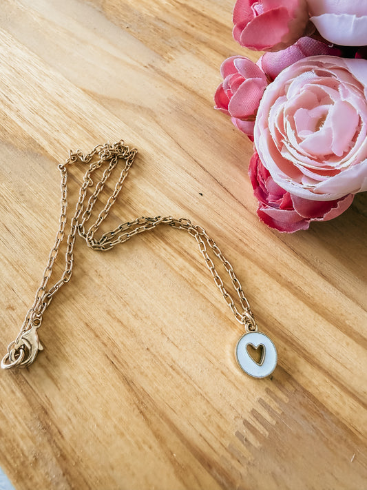 Willing Heart Enamel Necklace - Birkland Boutique