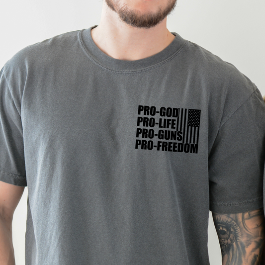 Men’s Christian t-shirt honoring God and country – Birkland Boutique