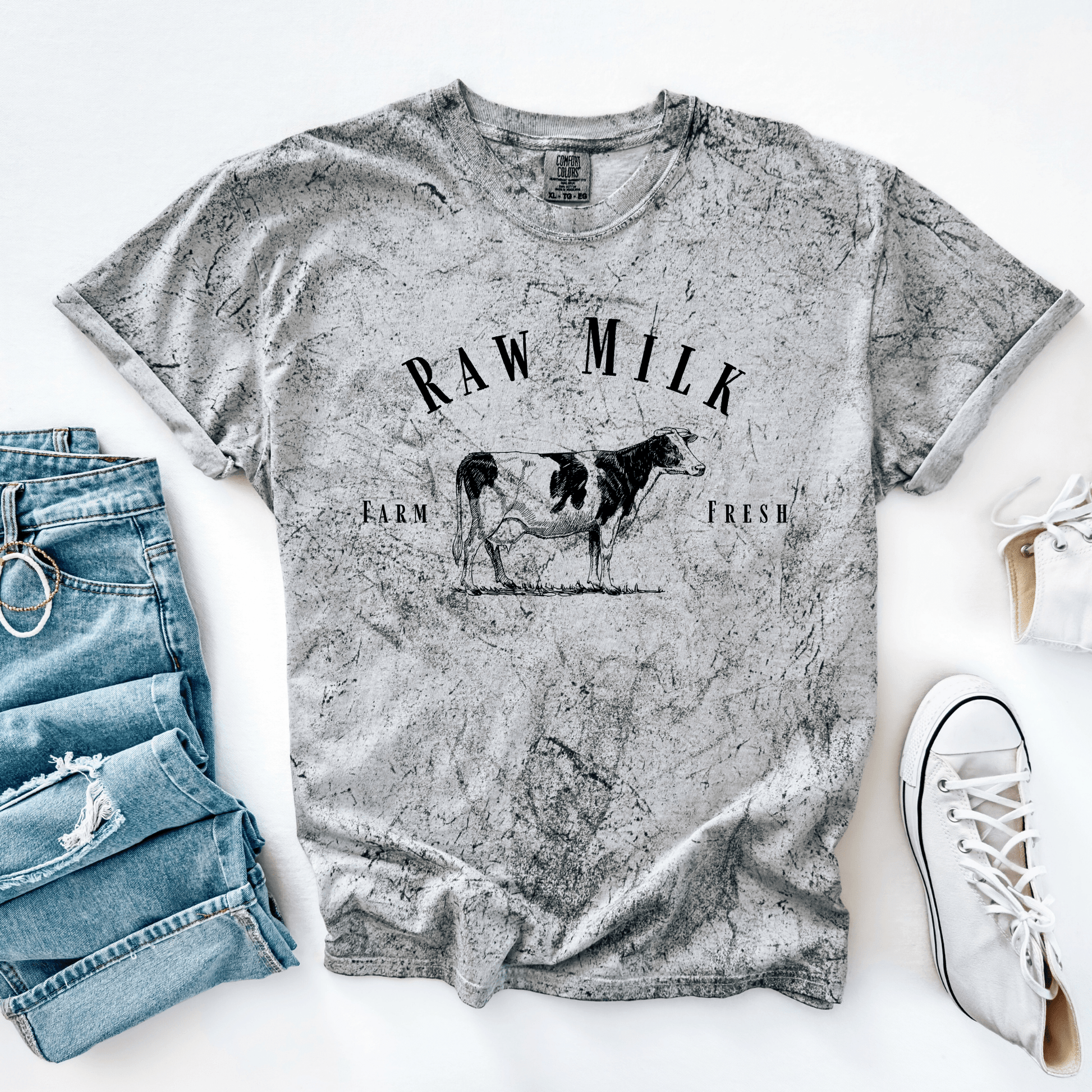 Raw Milk Cozy Fall Oversized T-Shirt - Birkland Boutique