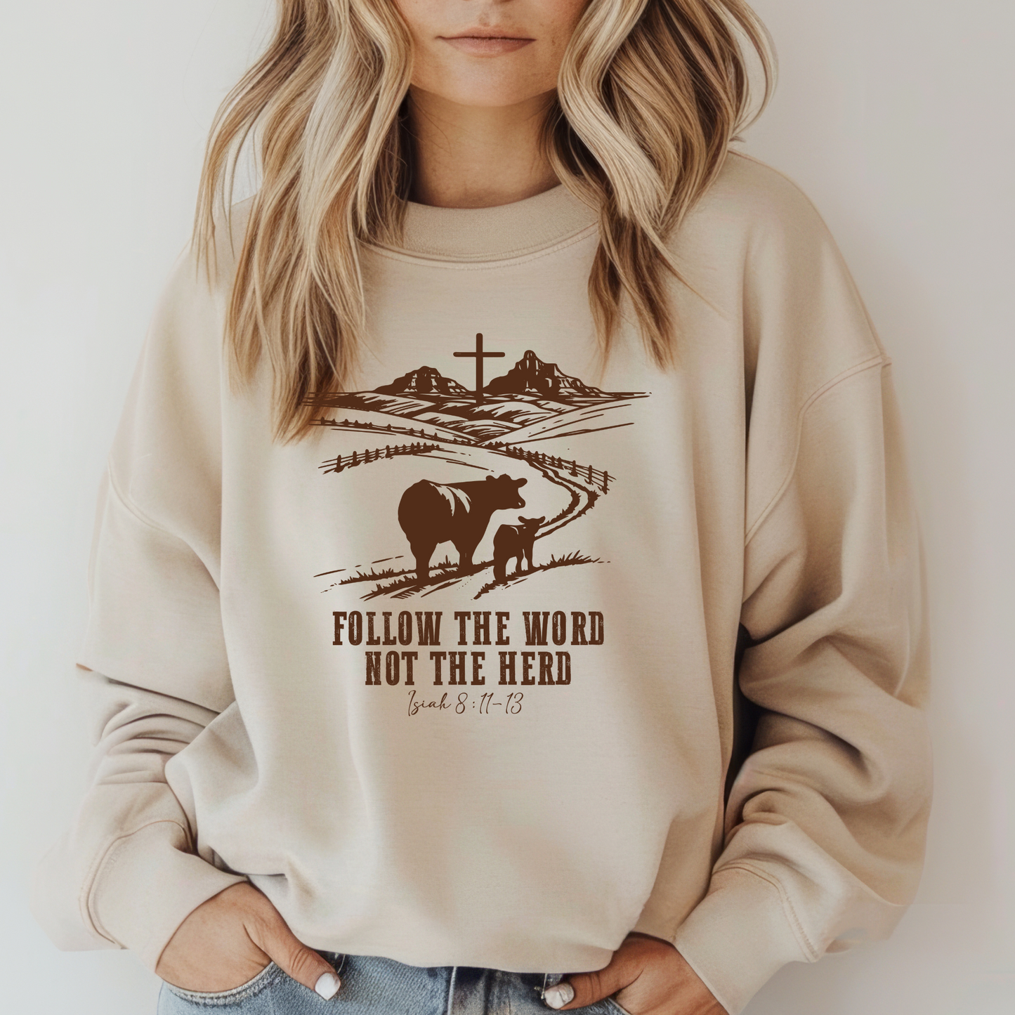 Follow the word not the herd (sweater)