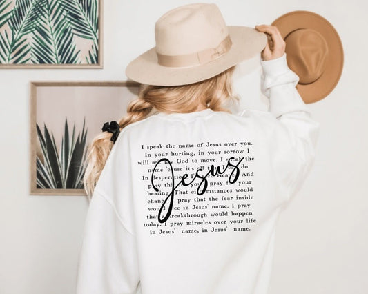Speak the Name of Jesus Crewneck - Birkland Boutique