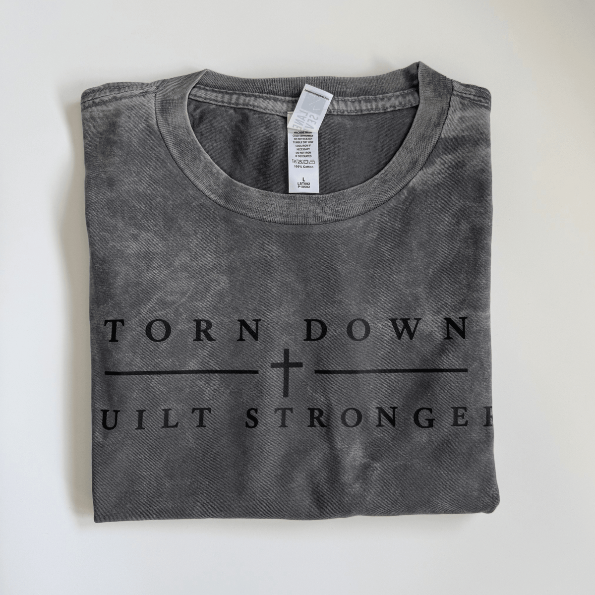 Torn Down Built Stronger Tee - Birkland Boutique