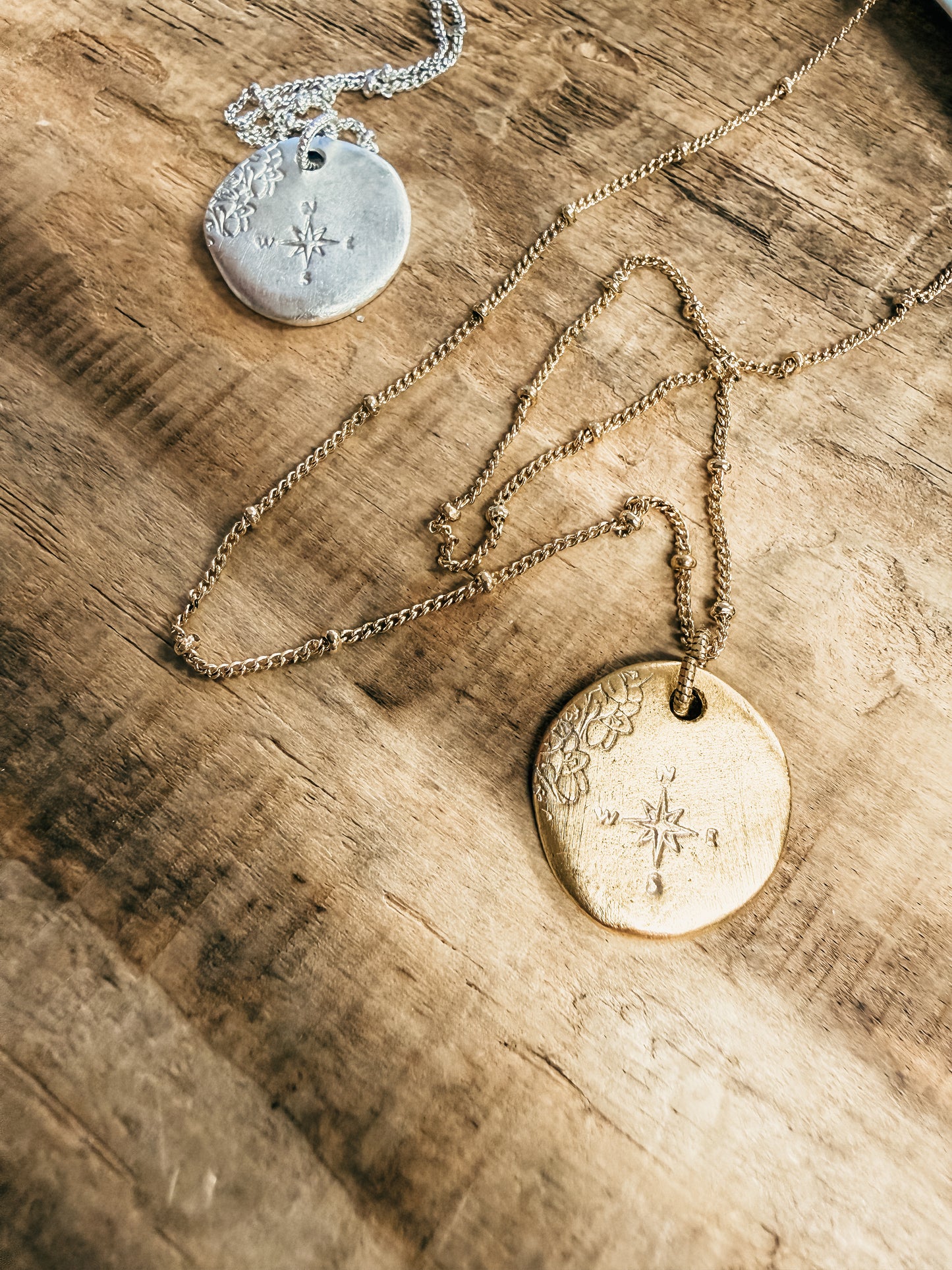 Turning North Necklace| Gold & Silver | 18" - Birkland Boutique
