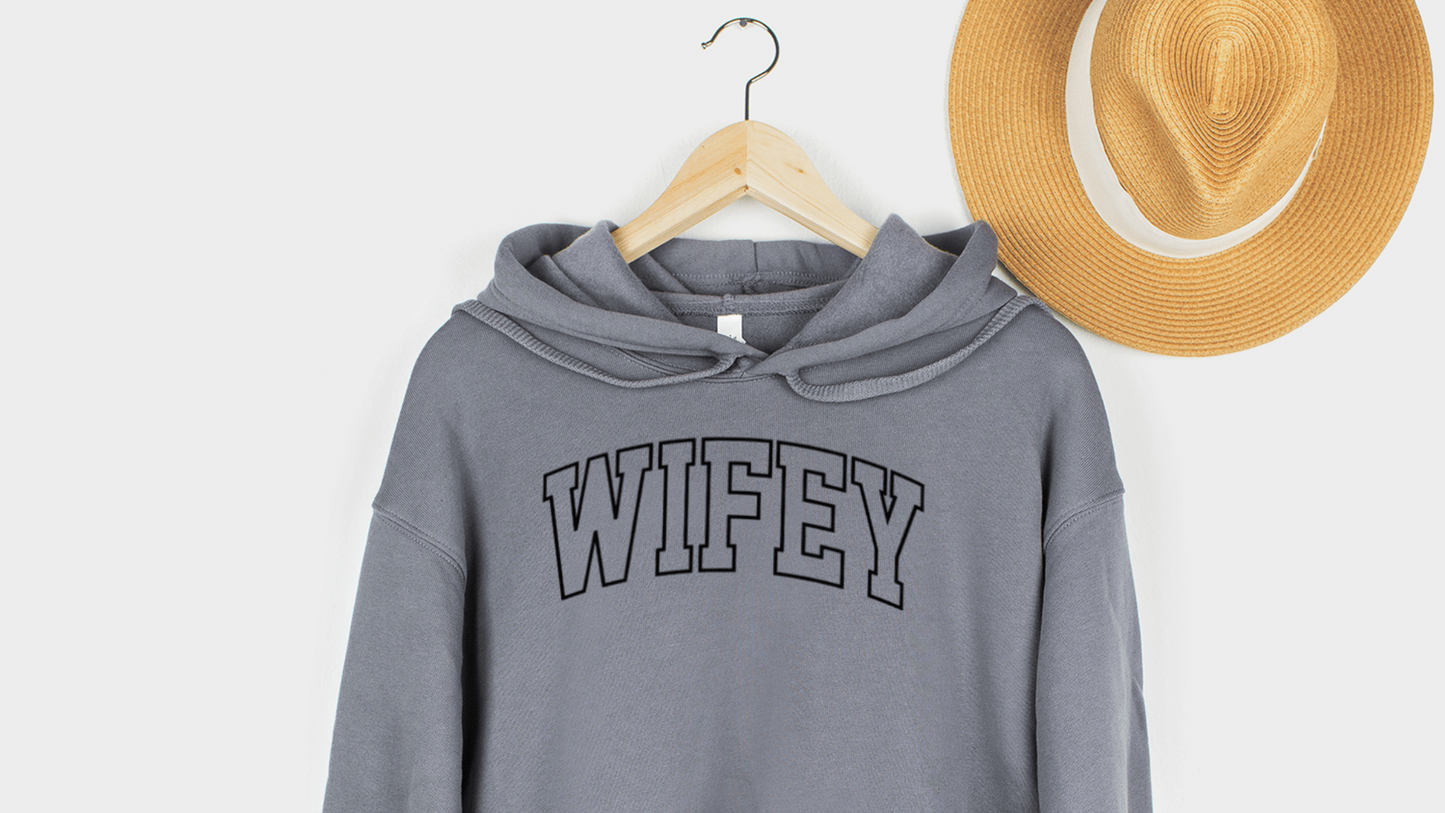 Wifey Cropped Hoodie - Birkland Boutique