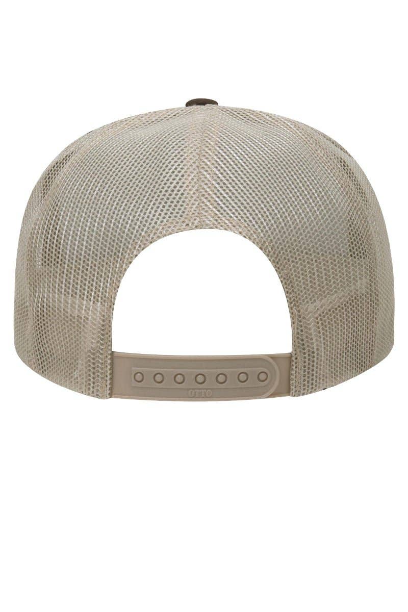 Dark Brown and Khaki OTTO Trucker Hat - Birkland Boutique