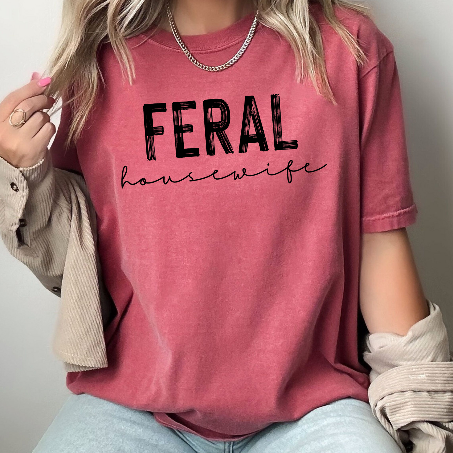 Feral Housewife - Transfer Design (Black)