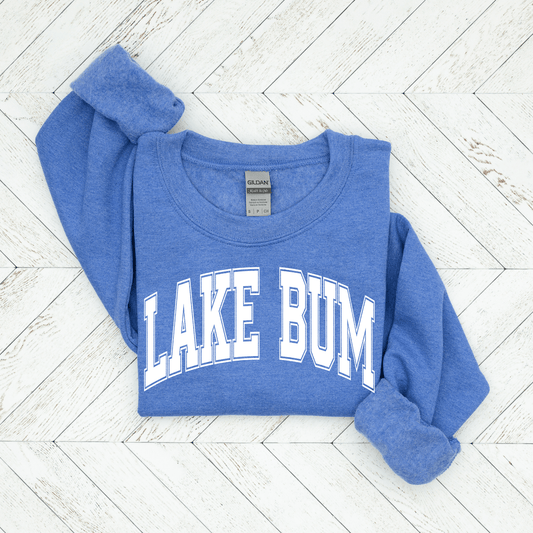 Lake Bum Crewneck Sweatshirt | Cozy Christian Lake Life Pullover *PRE ORDER - Birkland Boutique