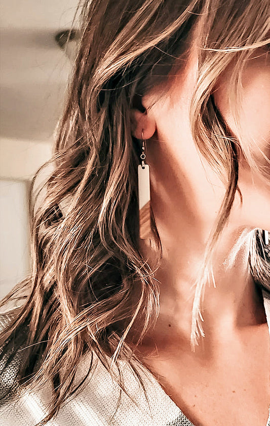 Pretty in White {earrings}