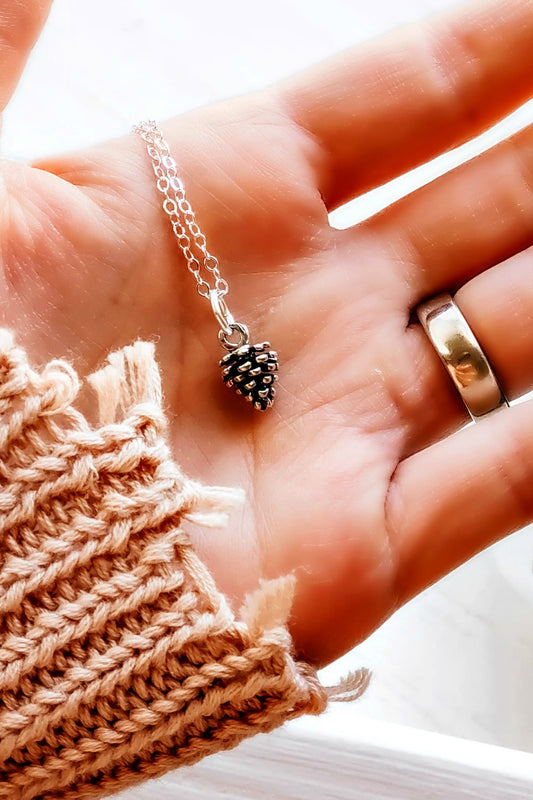 pinecone pendant necklace
